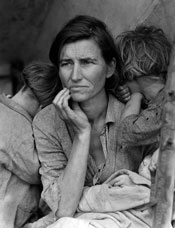 Foto de Dorothea Lange, fotógrafa de la Gran Depresión