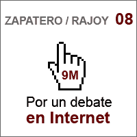 Por un debate en internet zapatero rajoy